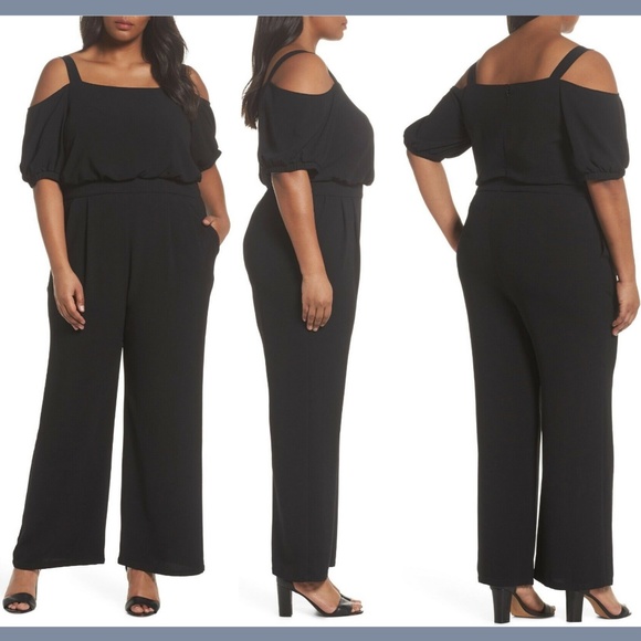 vince camuto off the shoulder jumpsuit